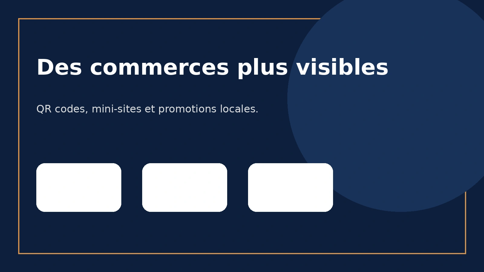 Des commerces plus visibles